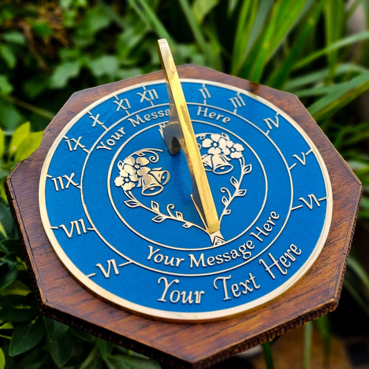 Large Custom Anniversary Sundial Gift - The Metal Foundry