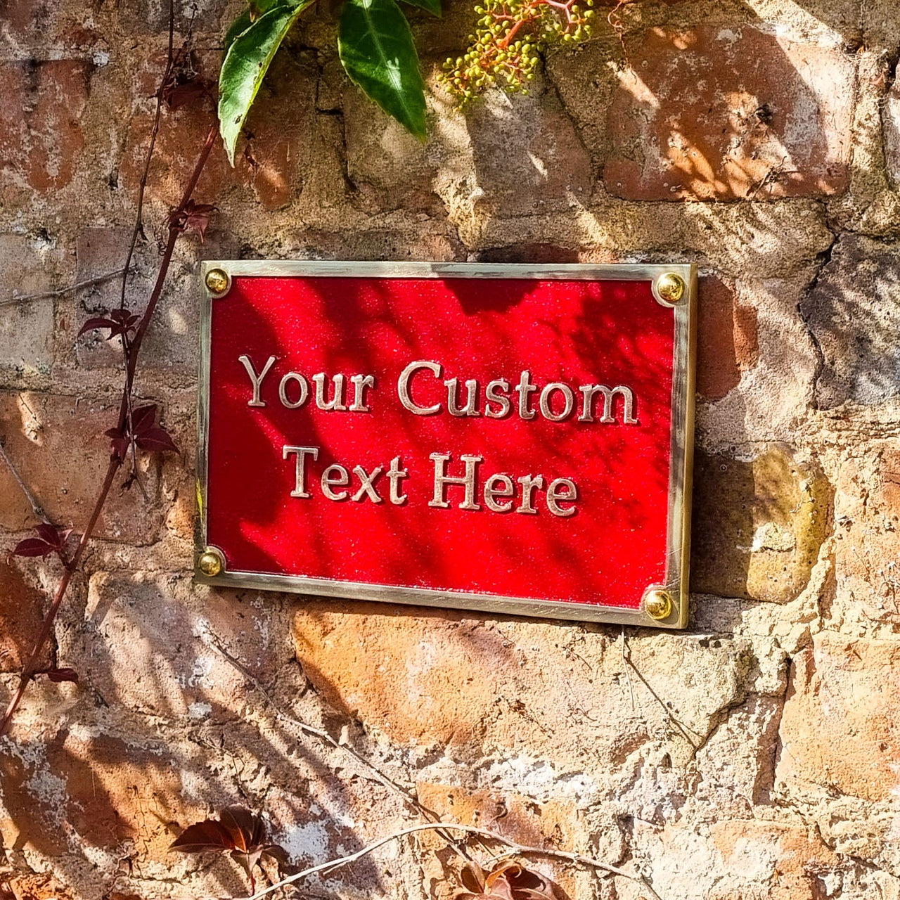 Large Custom Plaque Rectangular Sign 10