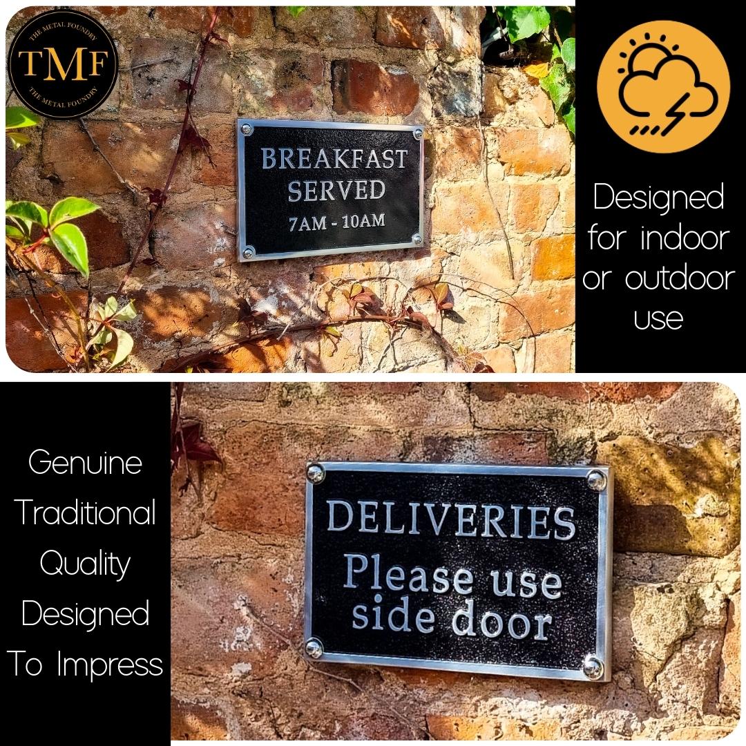 Large Custom Plaque Rectangular Sign 10