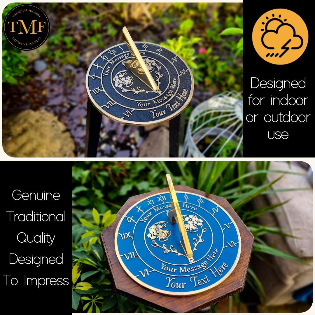 Large Custom Wedding Sundial - The Metal Foundry