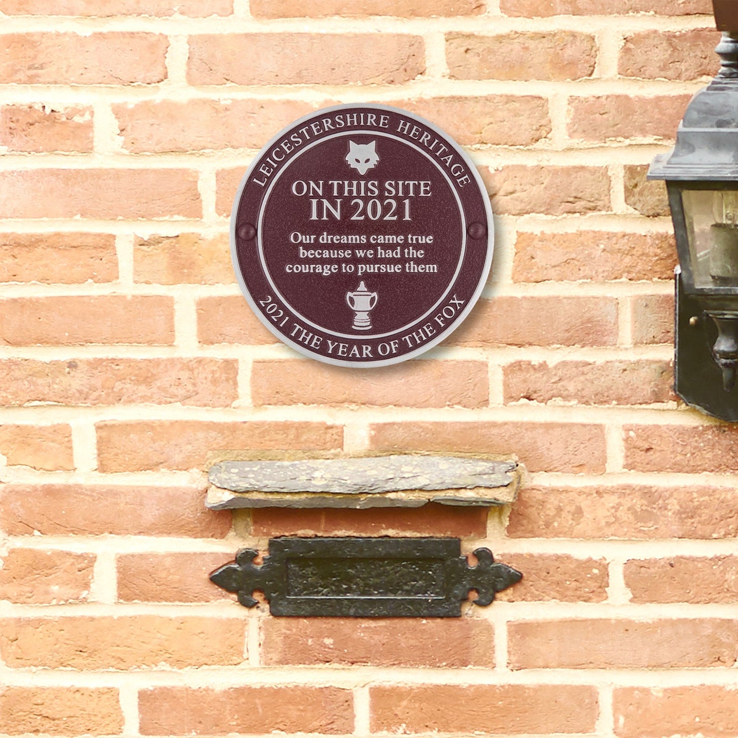 Leicester Champions Football Plaque - The Metal Foundry