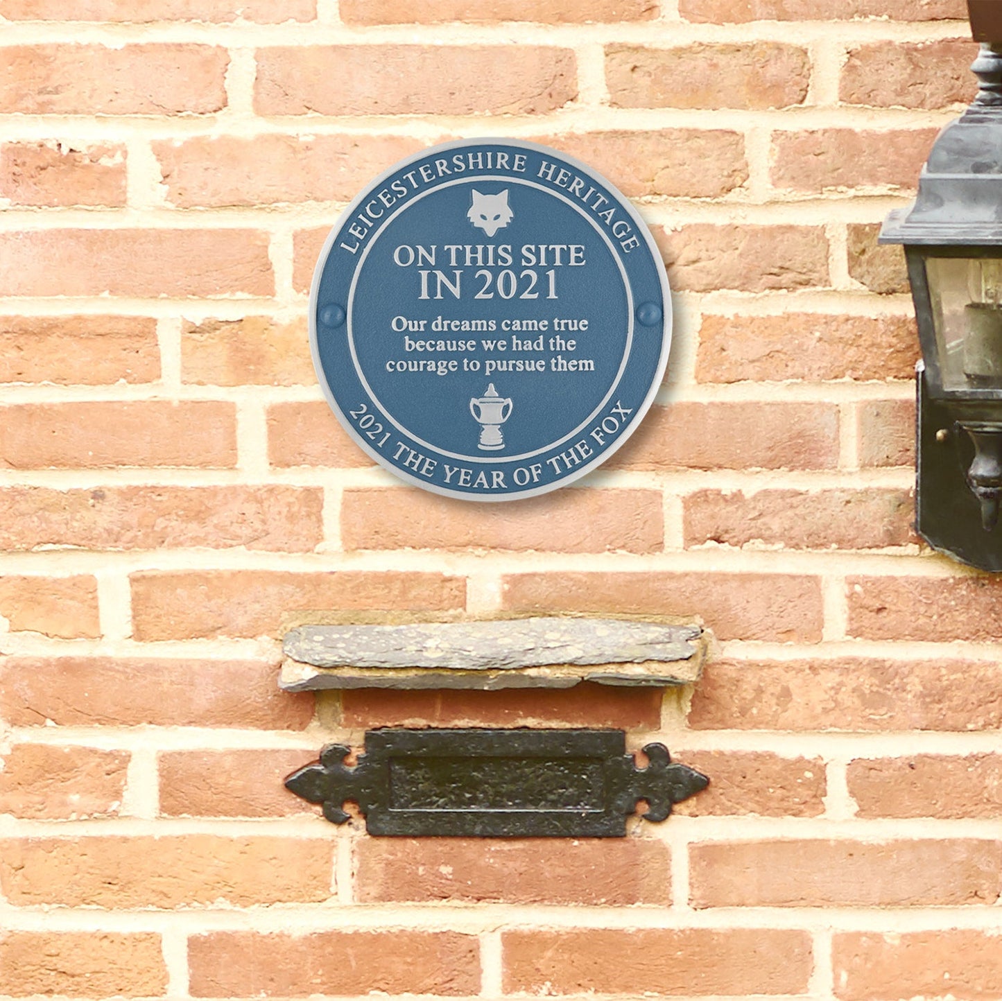 Leicester Champions Football Plaque - The Metal Foundry