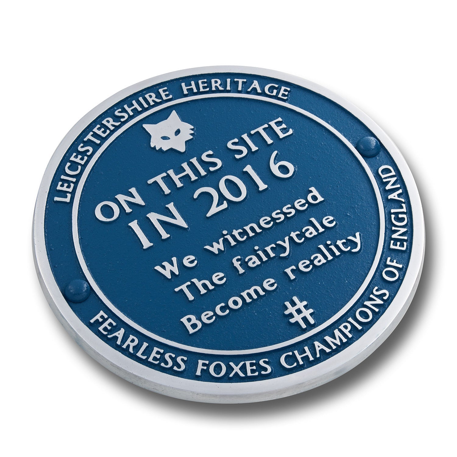 Leicester Champions Football Plaque - The Metal Foundry
