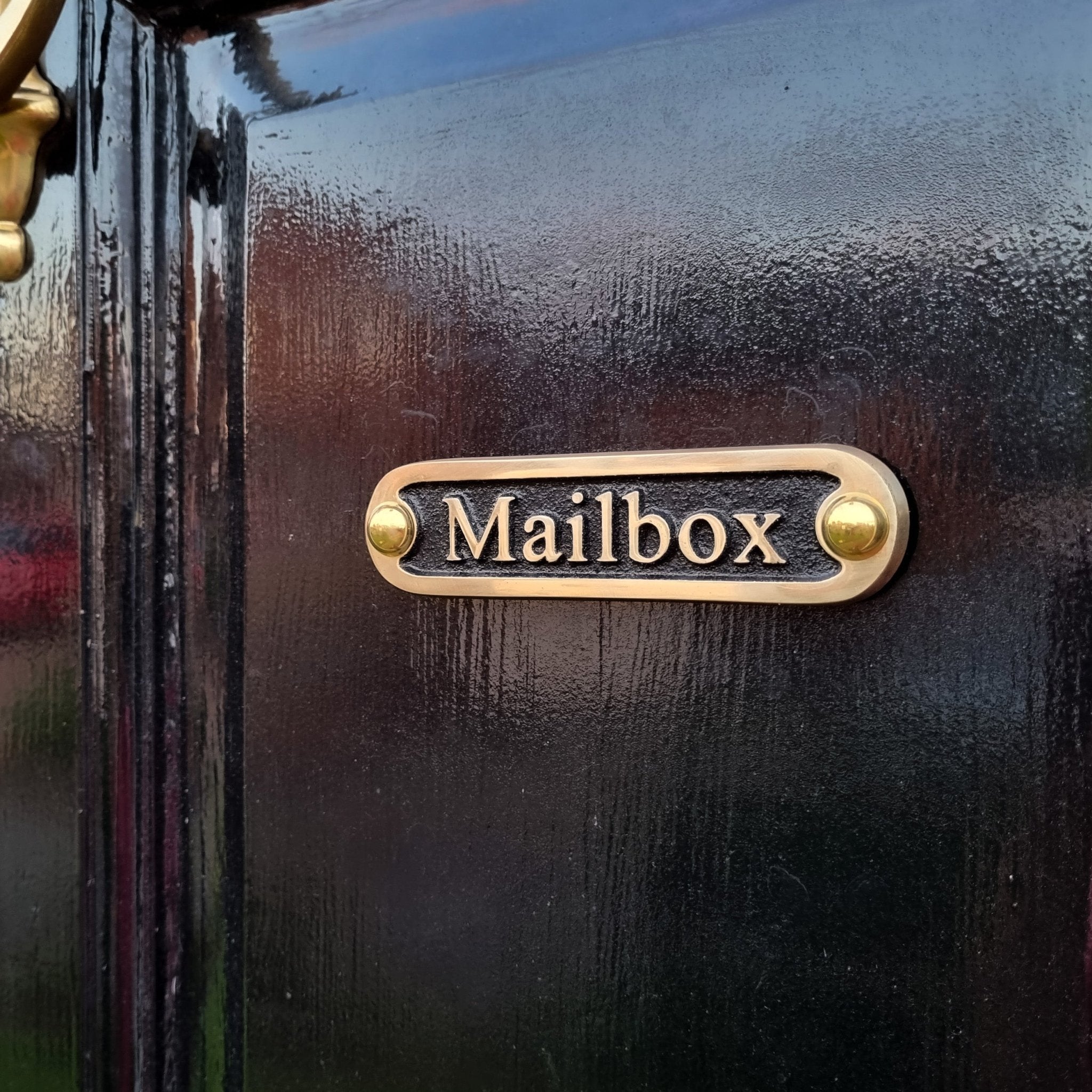 Brass Mailbox Sign - Metal Sign for Mailbox - The Metal Foundry