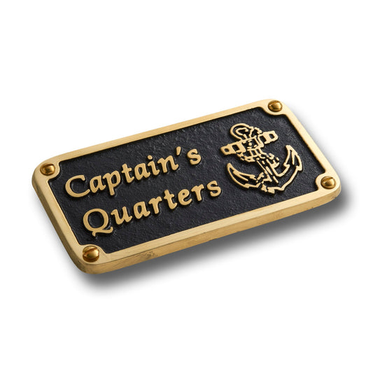 Nautical 'Captain’s Quarters' Sign - The Metal Foundry