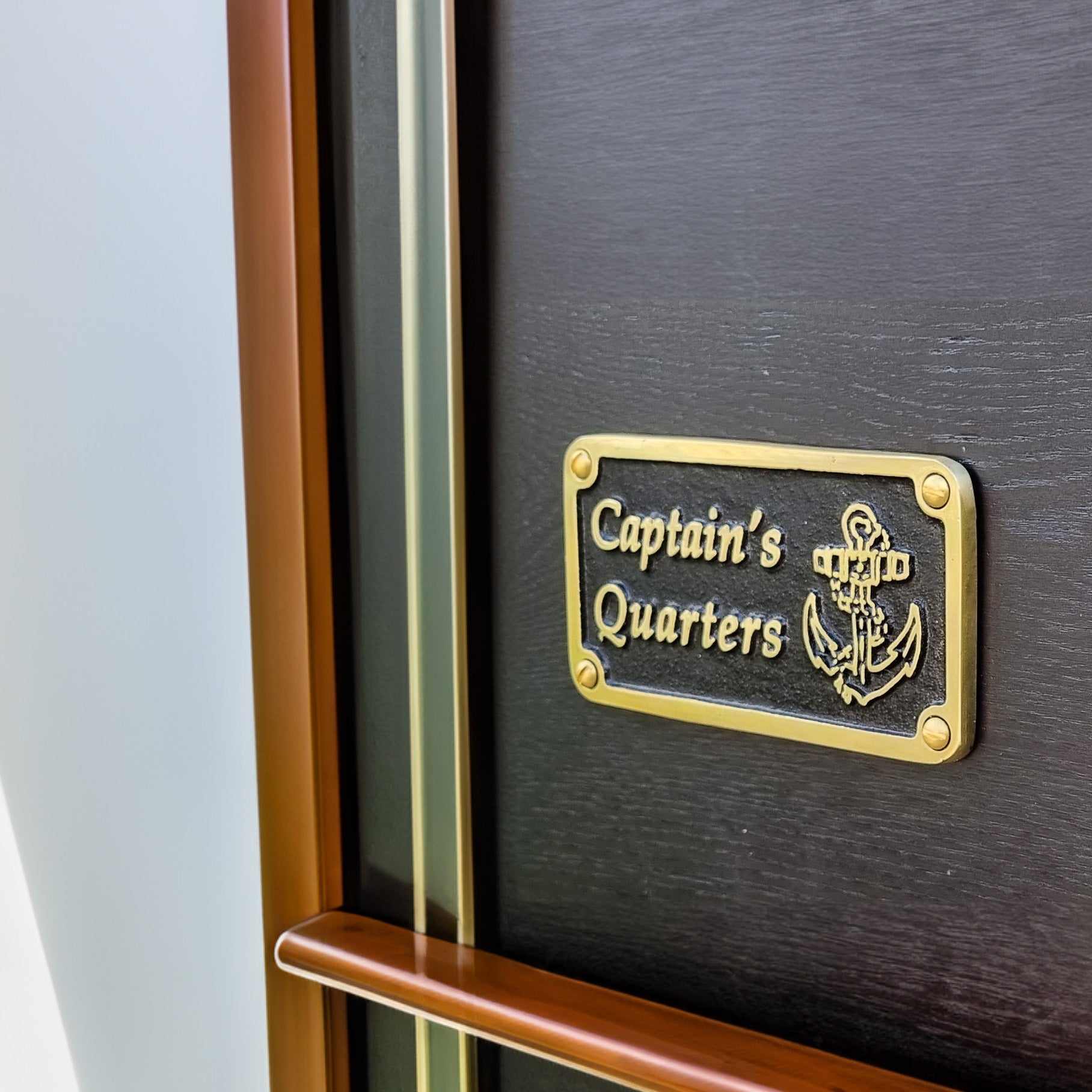 Nautical 'Captain’s Quarters' Sign - The Metal Foundry