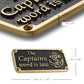 Nautical 'Captain’s Word' Sign - The Metal Foundry