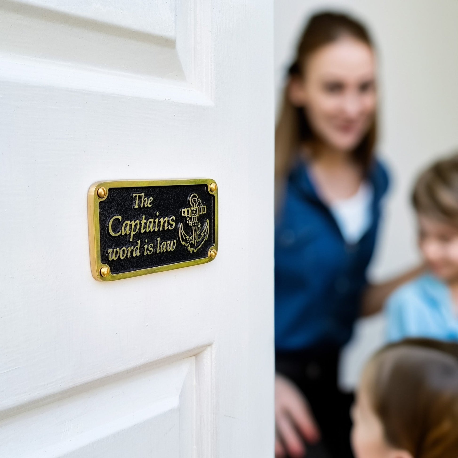 Nautical 'Captain’s Word' Sign - The Metal Foundry