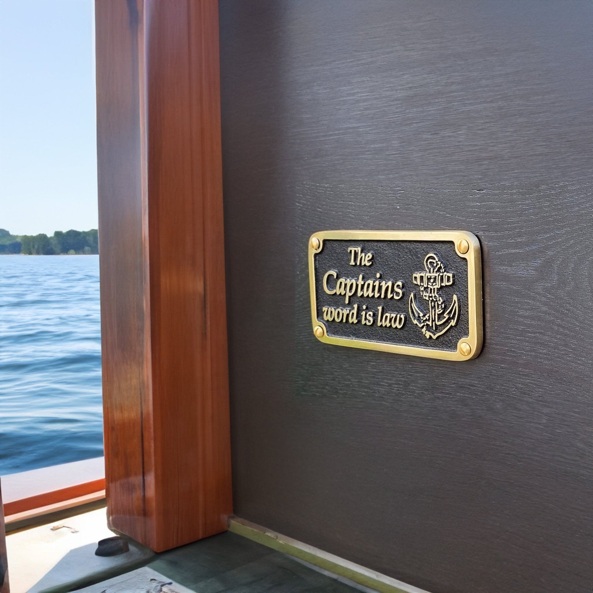 Nautical 'Captain’s Word' Sign - The Metal Foundry