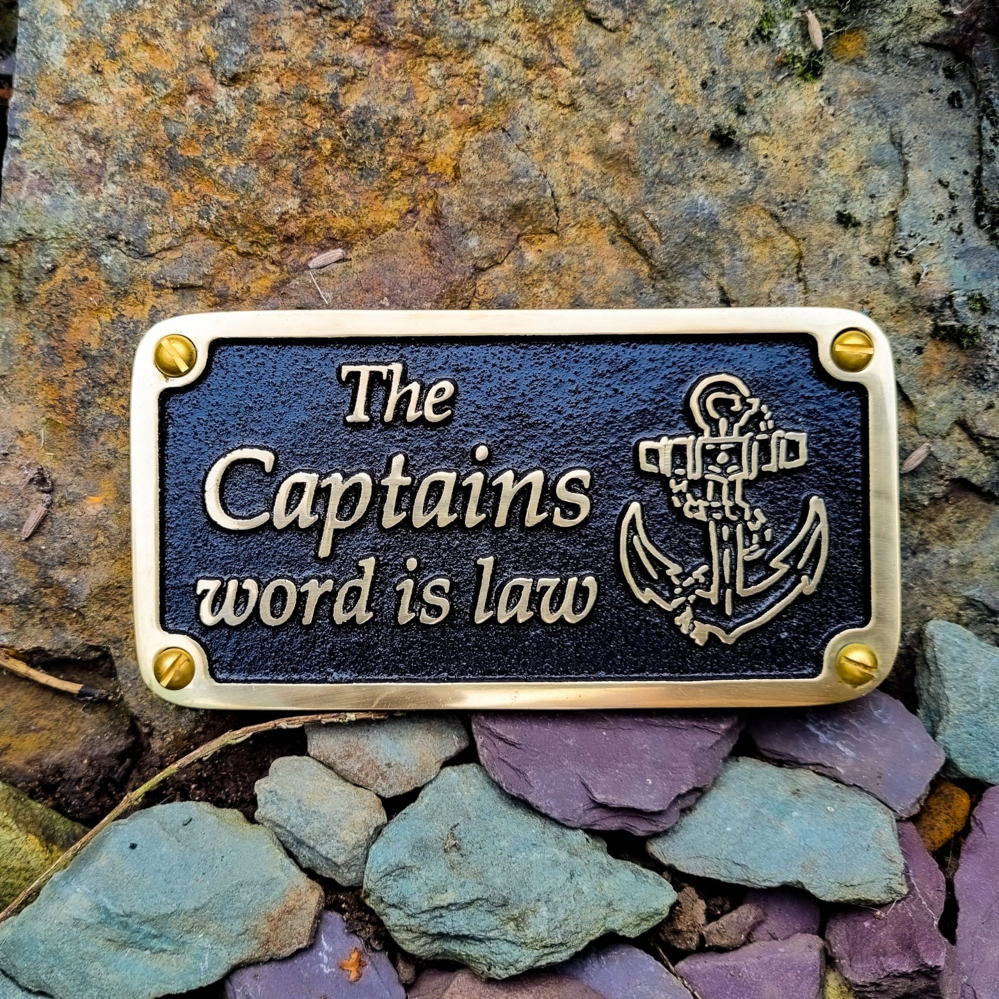 Nautical 'Captain’s Word' Sign - The Metal Foundry