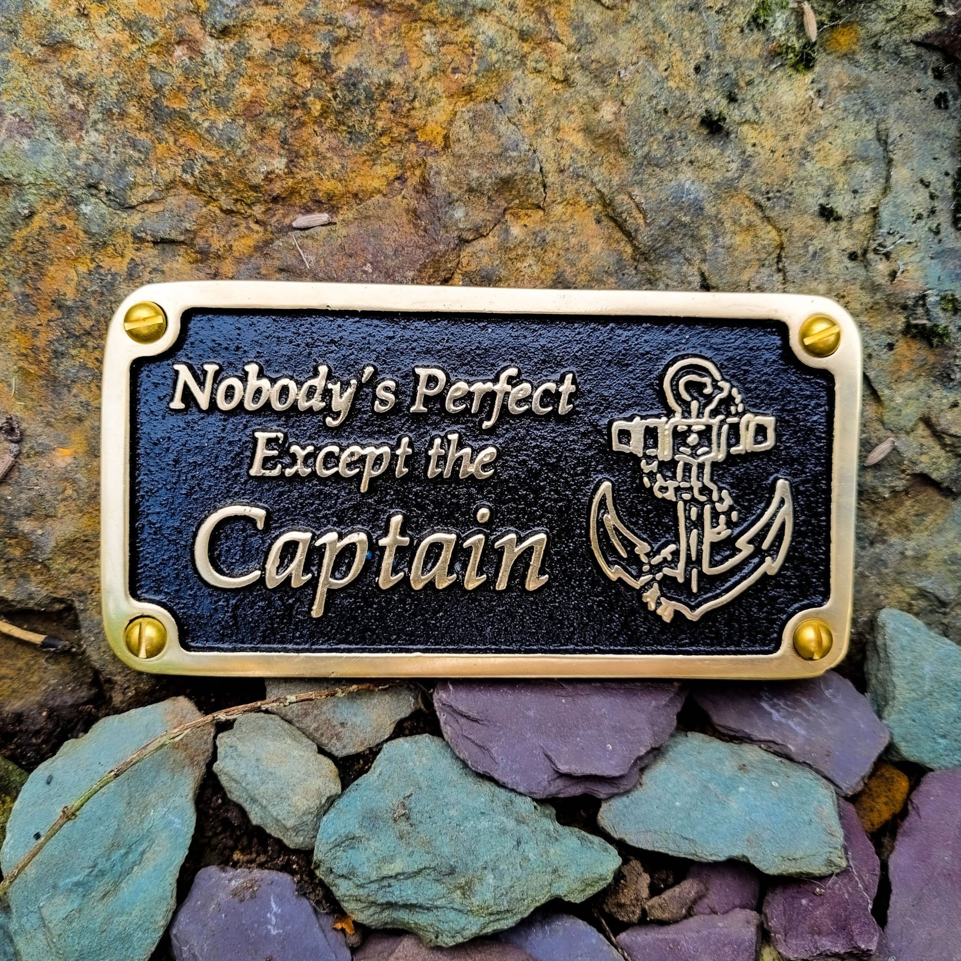 Nautical 'Nobody’s Perfect' Sign - The Metal Foundry
