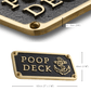 Nautical 'POOP DECK' Sign - The Metal Foundry