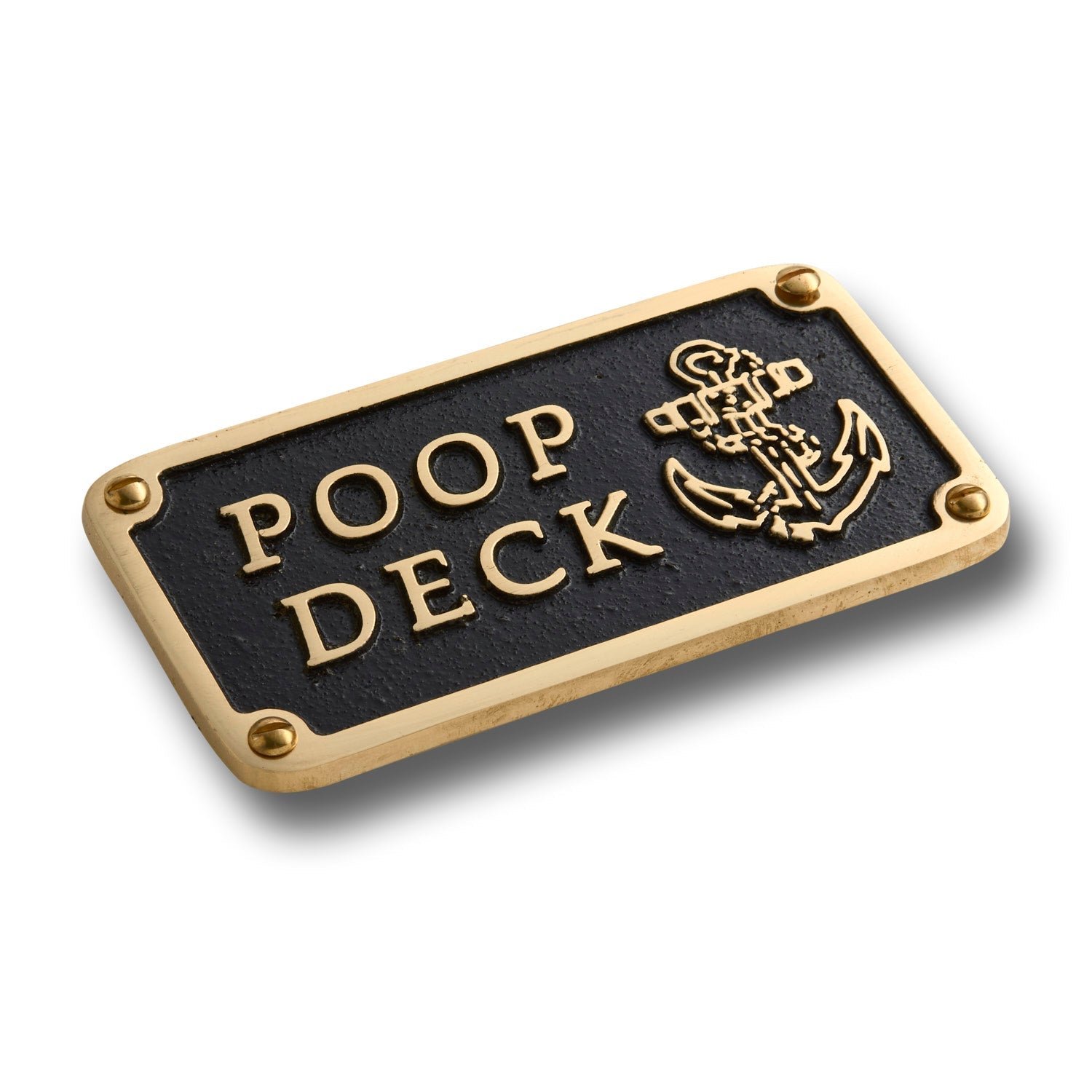 Nautical 'POOP DECK' Sign - The Metal Foundry