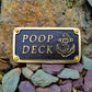 Nautical 'POOP DECK' Sign - The Metal Foundry
