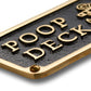 Nautical 'POOP DECK' Sign - The Metal Foundry