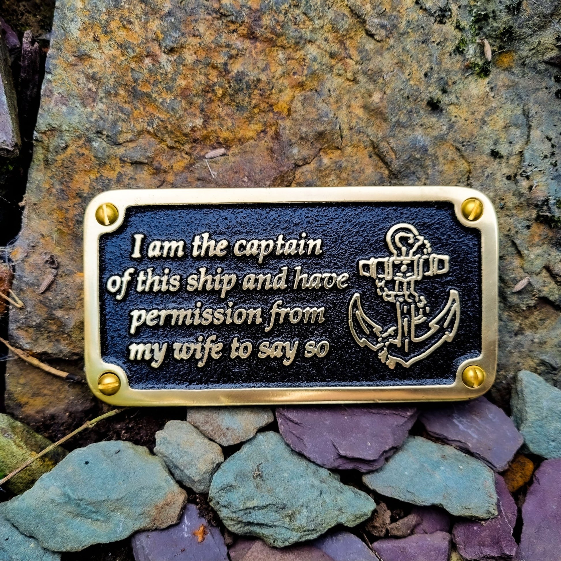 Nautical 'Wife’s Permission' Sign - The Metal Foundry