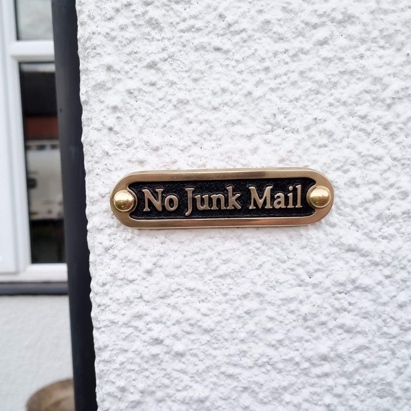 'No Junk Mail' Door Sign - The Metal Foundry