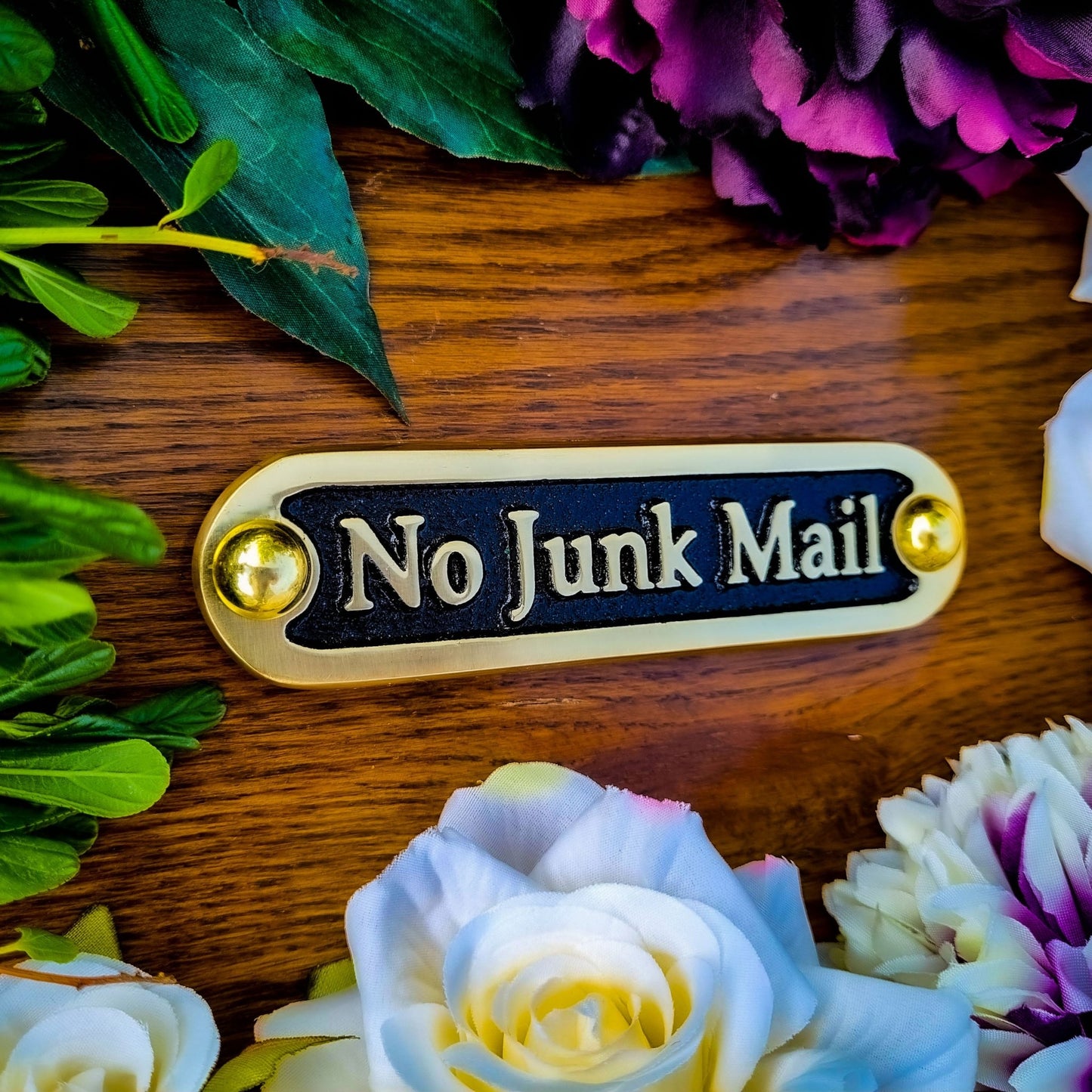 'No Junk Mail' Door Sign - The Metal Foundry