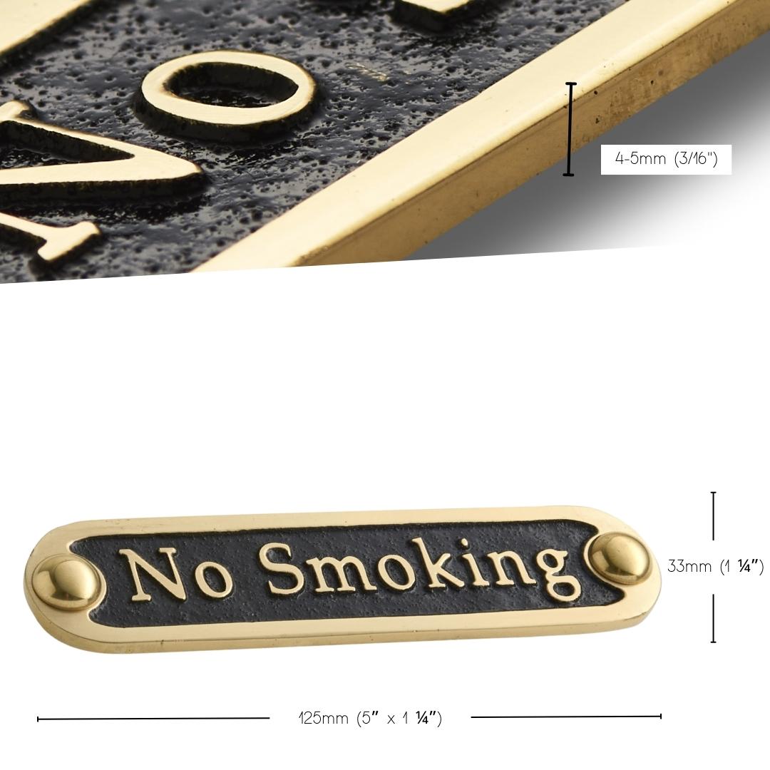 'No Smoking' Sign - The Metal Foundry