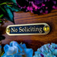 'No Soliciting' Door Sign - The Metal Foundry