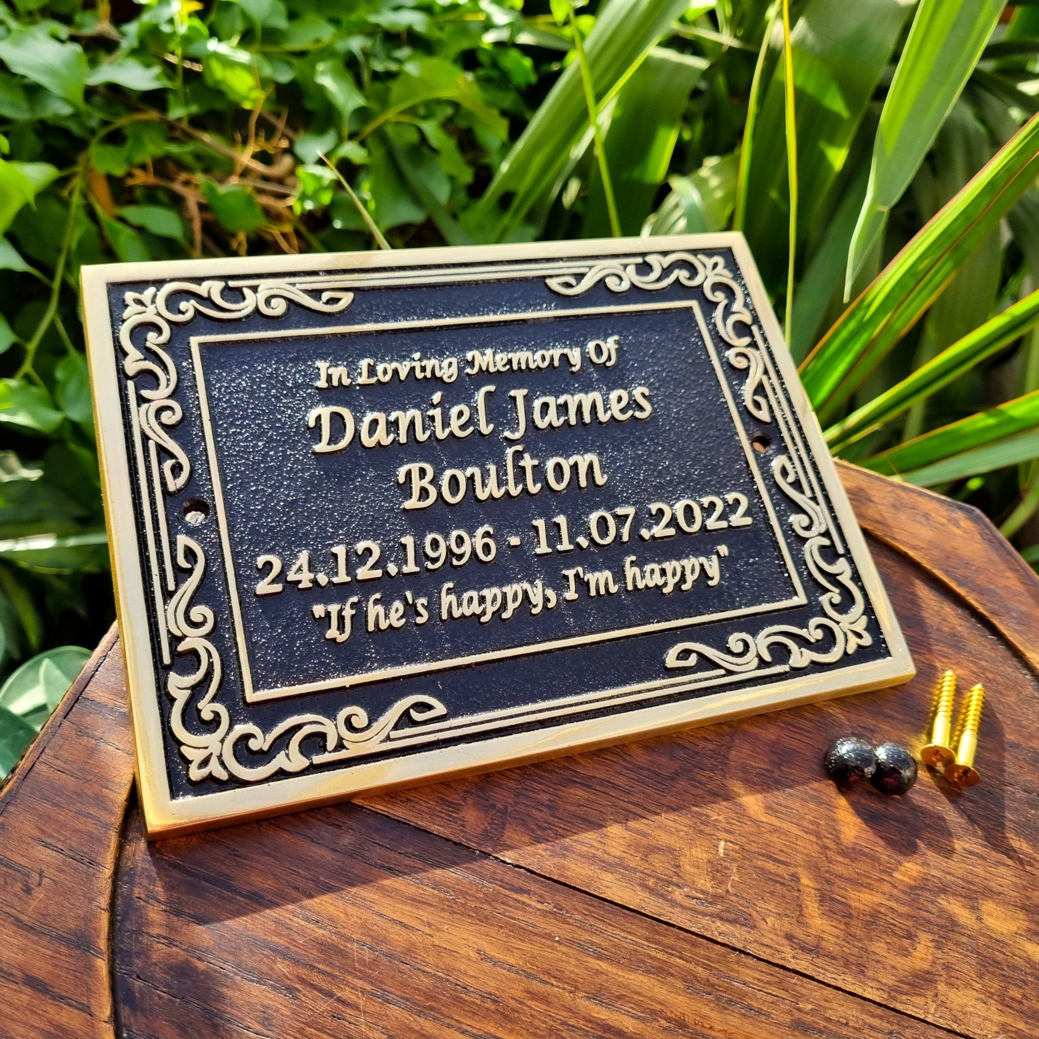 Memorial Plaques- Personalised Metal Plaques, Plaque In Memory – The ...
