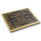 Ornate Personalised Memorial Plaque - The Metal Foundry