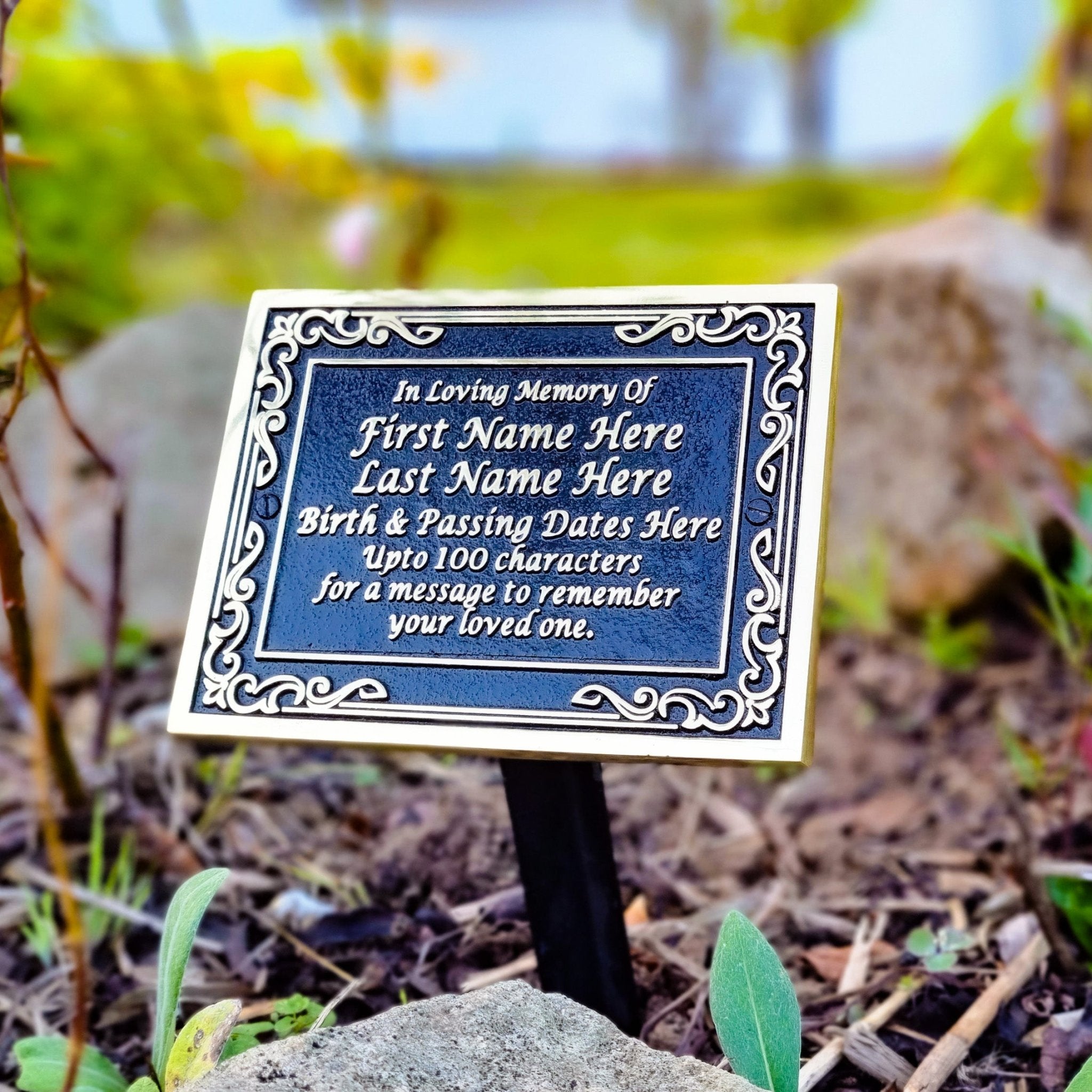 Memorial Plaques- Personalised Metal Plaques, Plaque In Memory – The ...