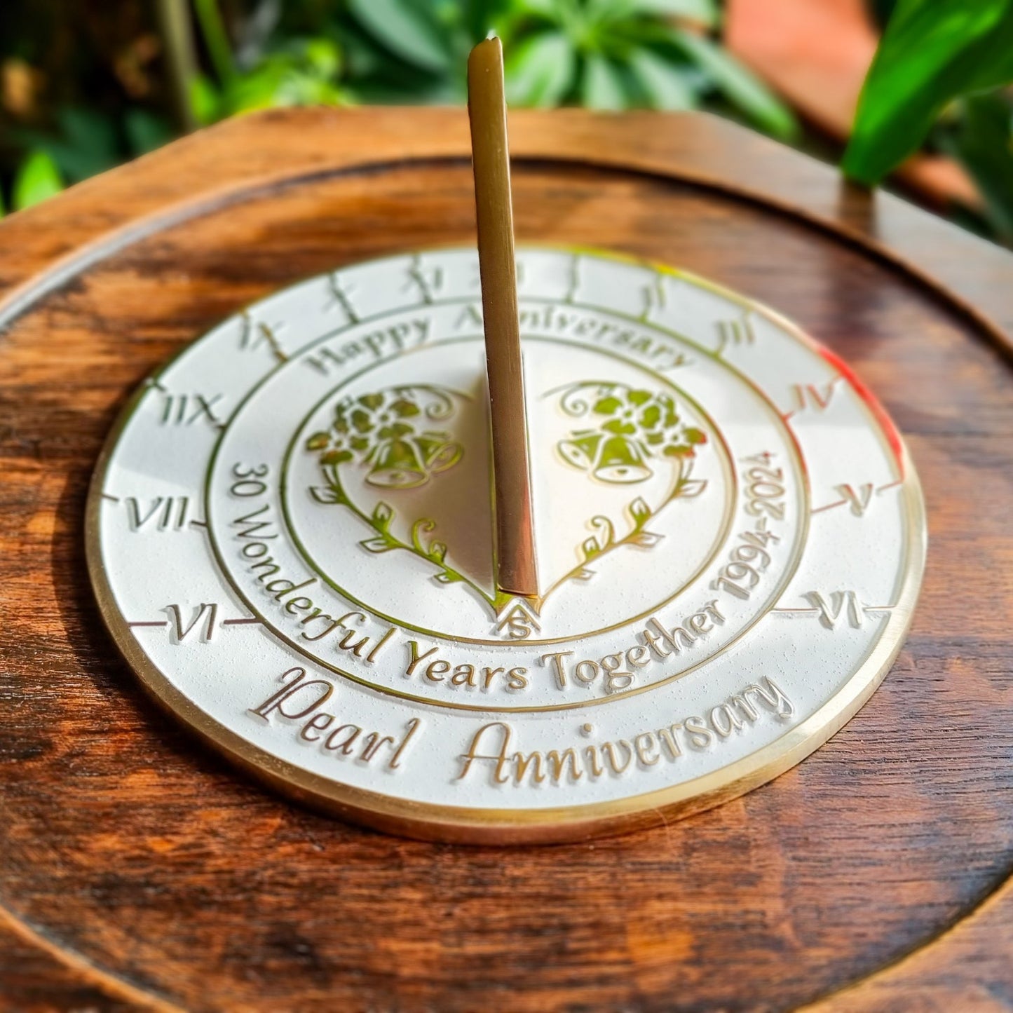 Pearl 30th Anniversary Sundial Gift - The Metal Foundry