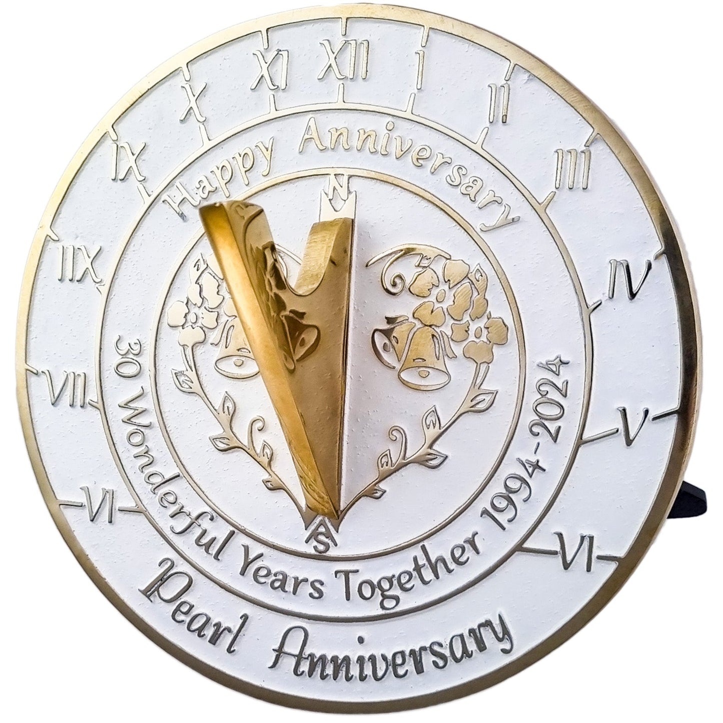 Pearl 30th Anniversary Sundial Gift - The Metal Foundry