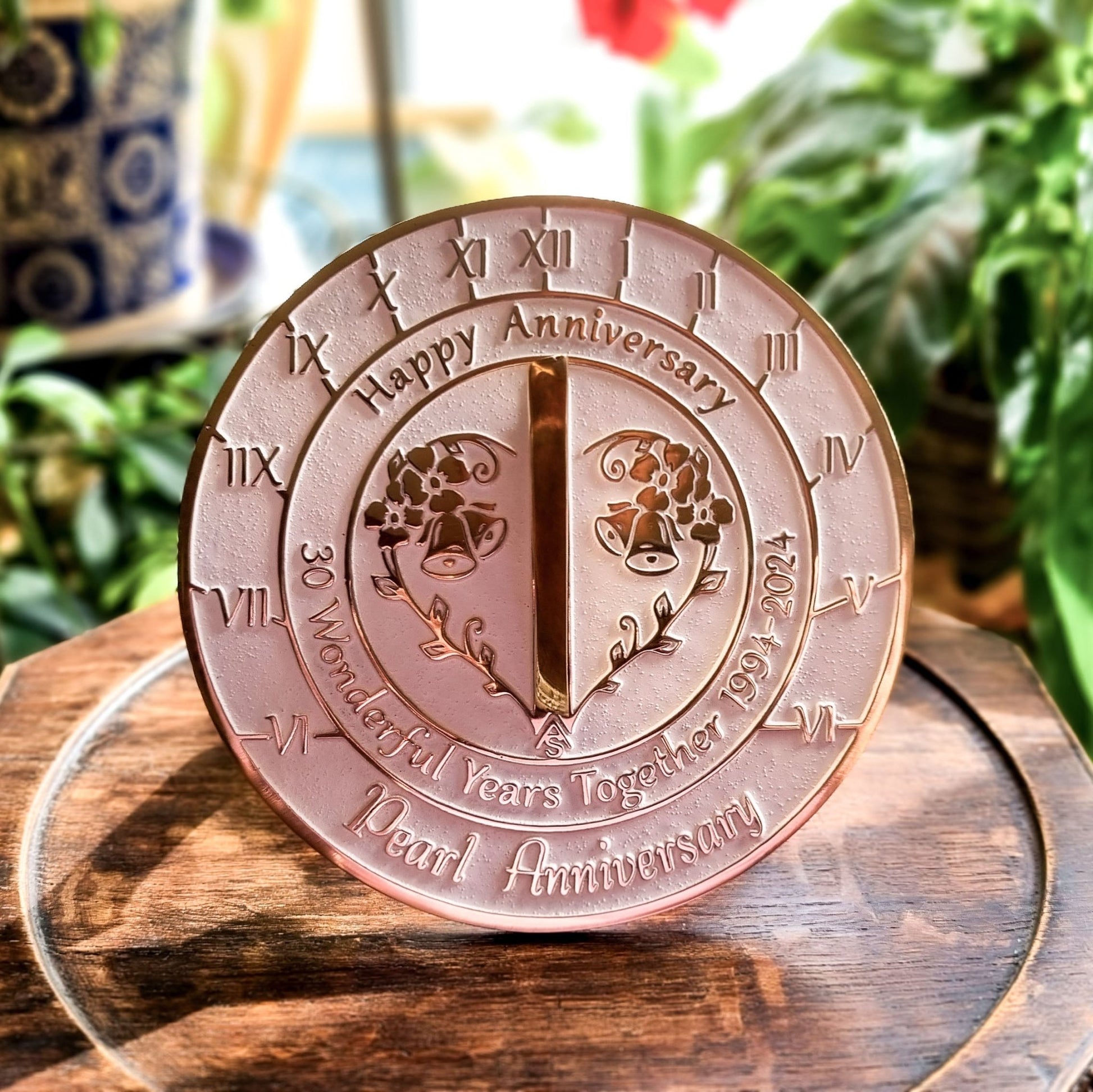 Pearl 30th Anniversary Sundial Gift - The Metal Foundry