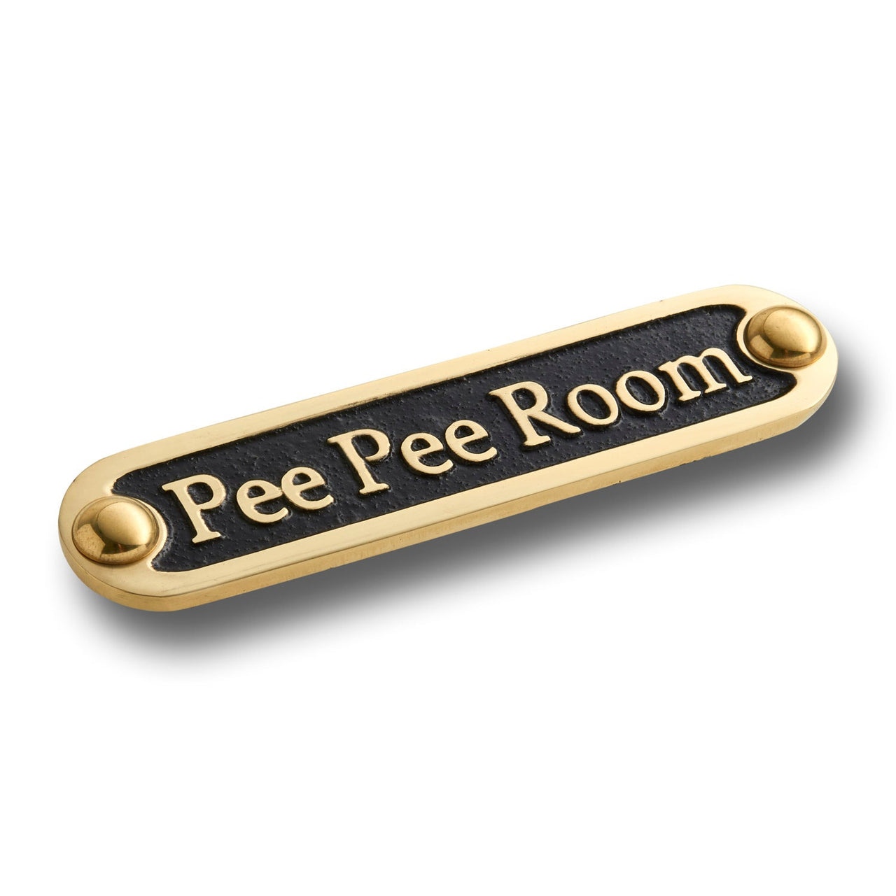 'Pee Pee Room' Door Sign - The Metal Foundry