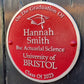 Personalised Blue Plaque 200mm (8") - The Metal Foundry