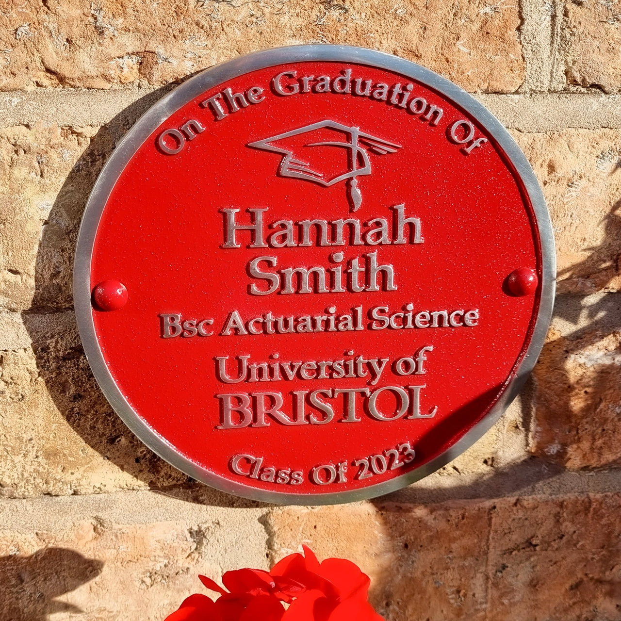 Personalised Blue Plaque 200mm (8