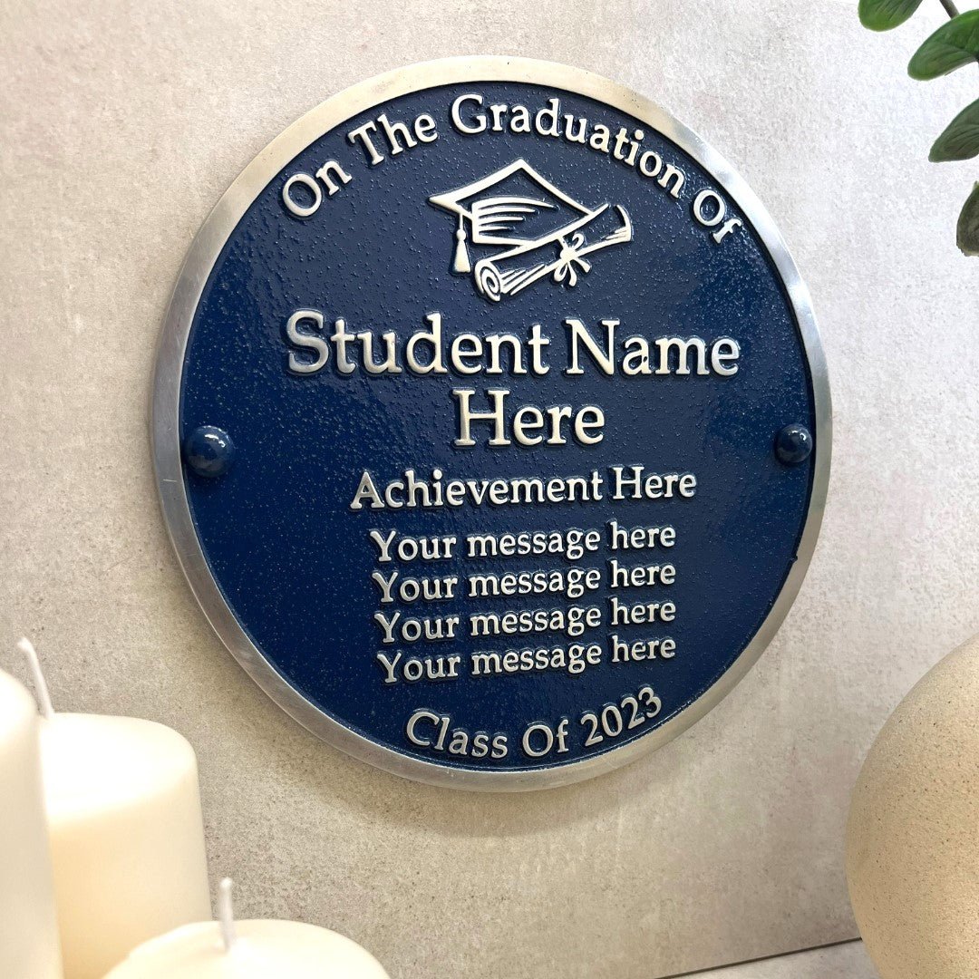 Personalised Blue Plaque 200mm (8