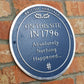 Personalised Blue Plaque 200mm (8") - The Metal Foundry