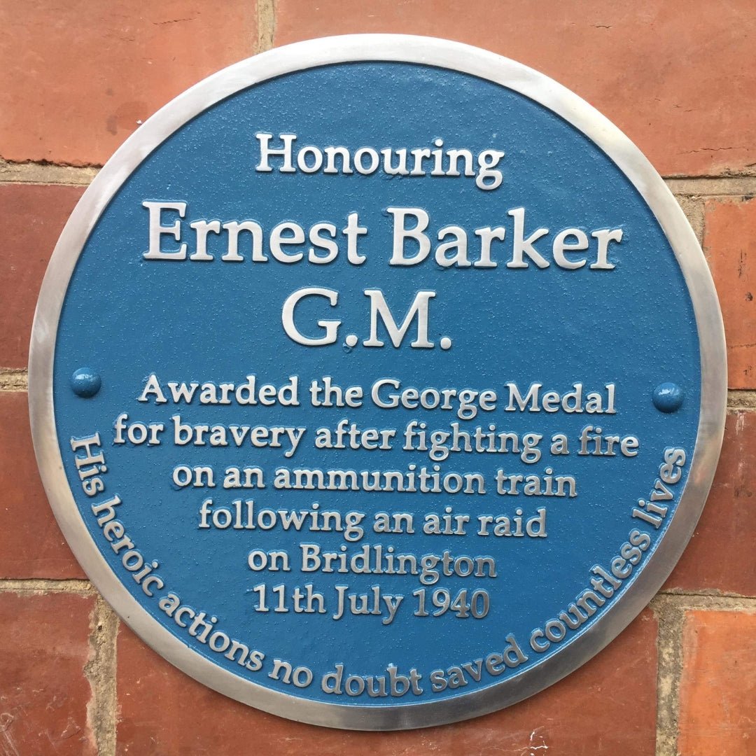 Personalised Blue Plaque 200mm (8") - The Metal Foundry