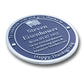 Personalised Blue Plaque 300mm (12") - The Metal Foundry