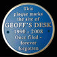Personalised Blue Plaque 300mm (12") - The Metal Foundry