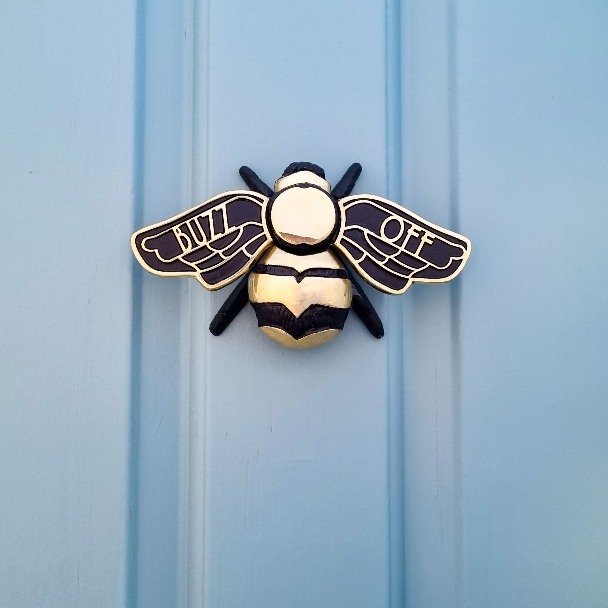 Personalised Bumble Bee Door Knocker - The Metal Foundry