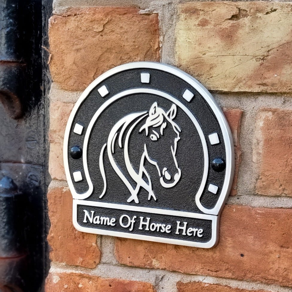 Personalised Stable Plaque - The Metal Foundry