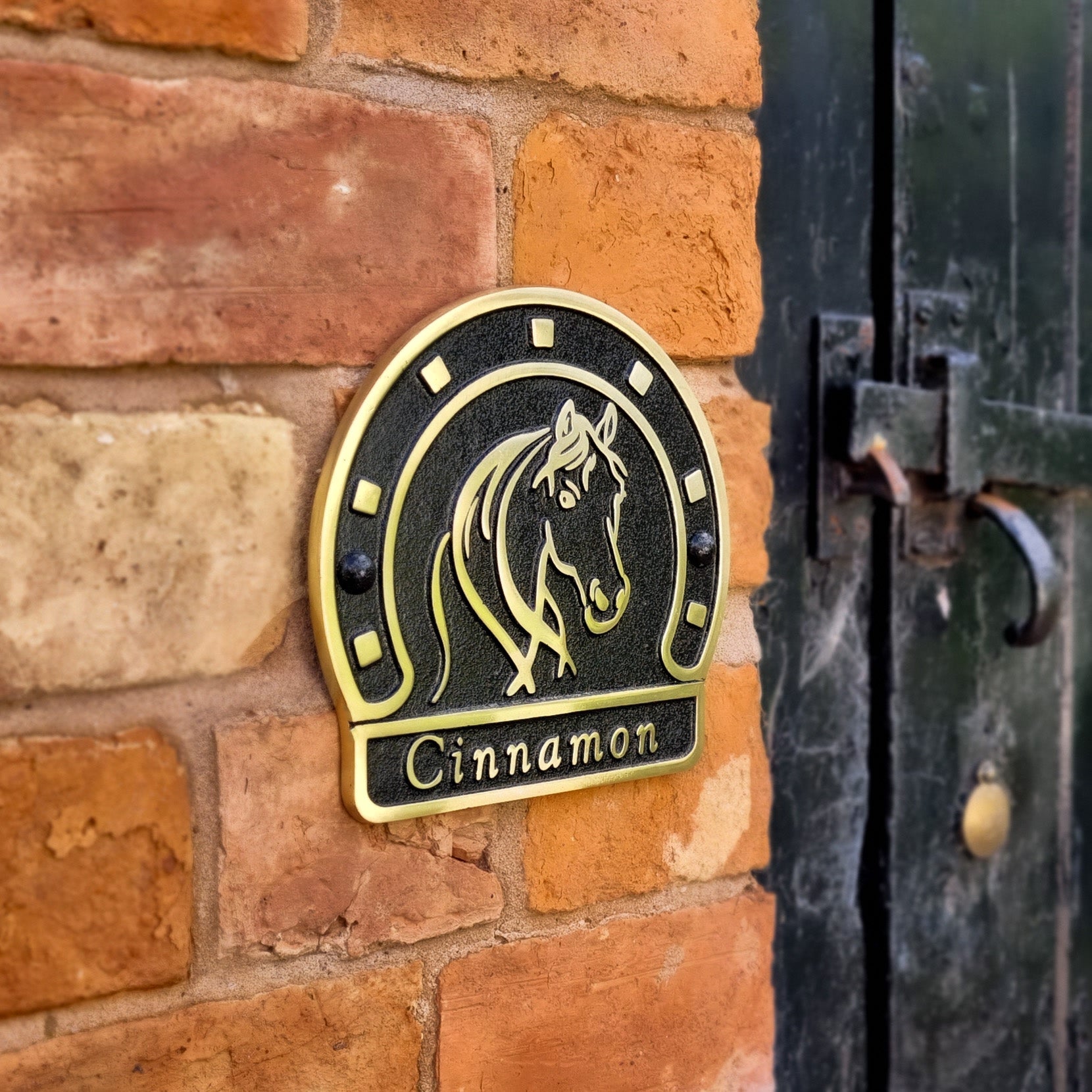 Personalised Stable Plaque - The Metal Foundry
