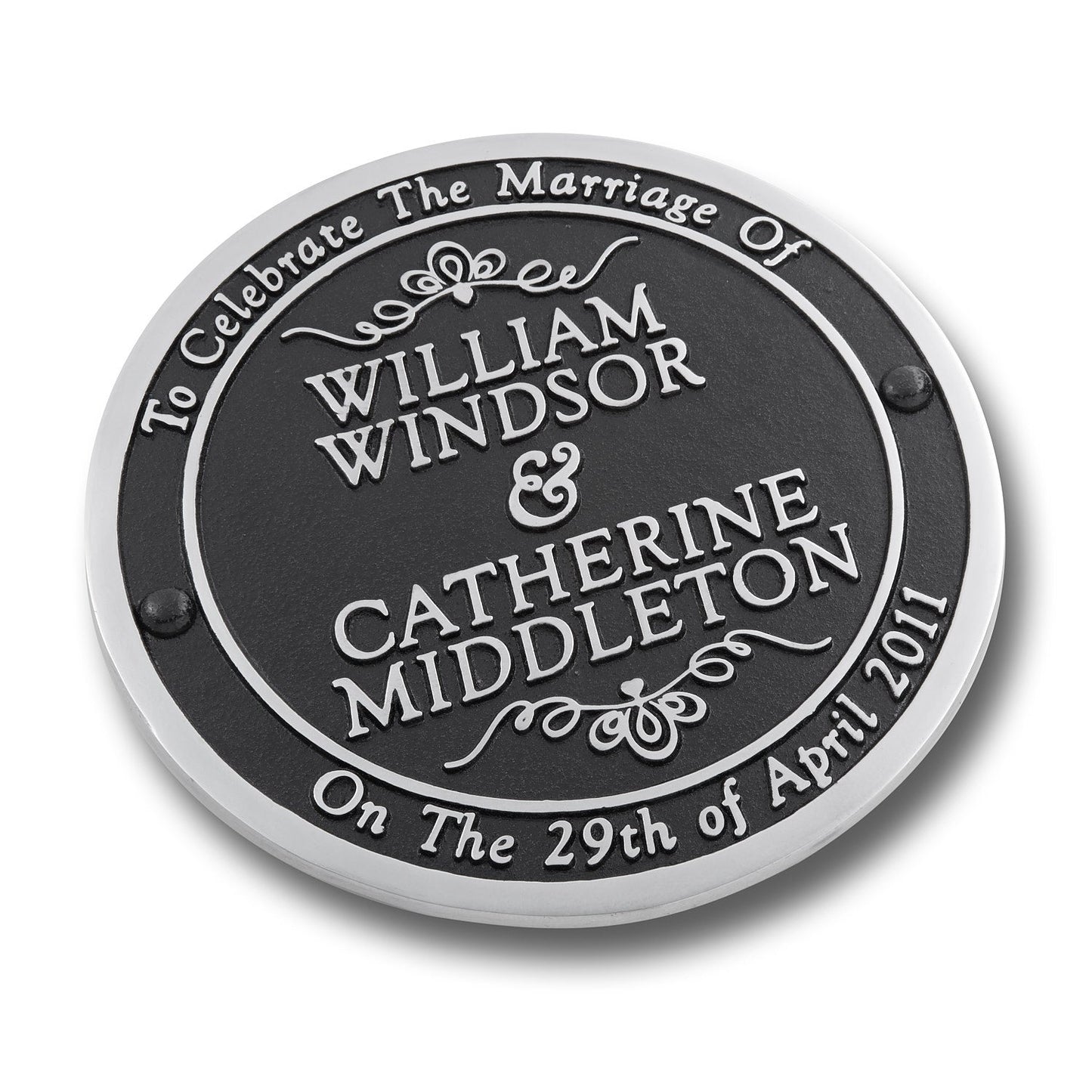 Personalised Wedding Gift Plaque - The Metal Foundry