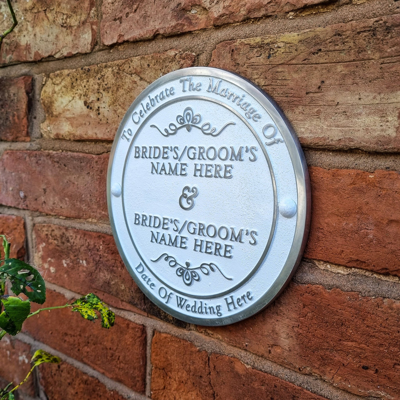 Personalised Wedding Gift Plaque - The Metal Foundry