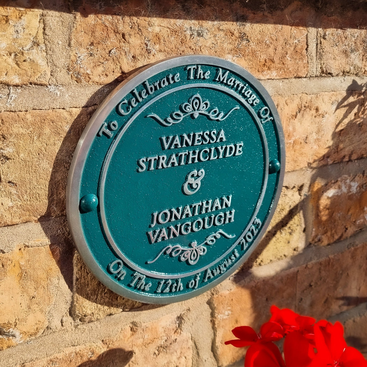 Personalised Wedding Gift Plaque - The Metal Foundry