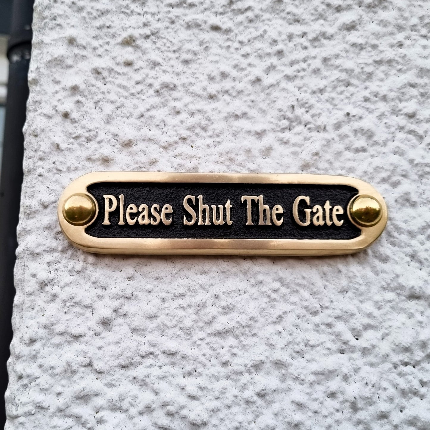 'Please Shut The Gate' Door Sign - The Metal Foundry