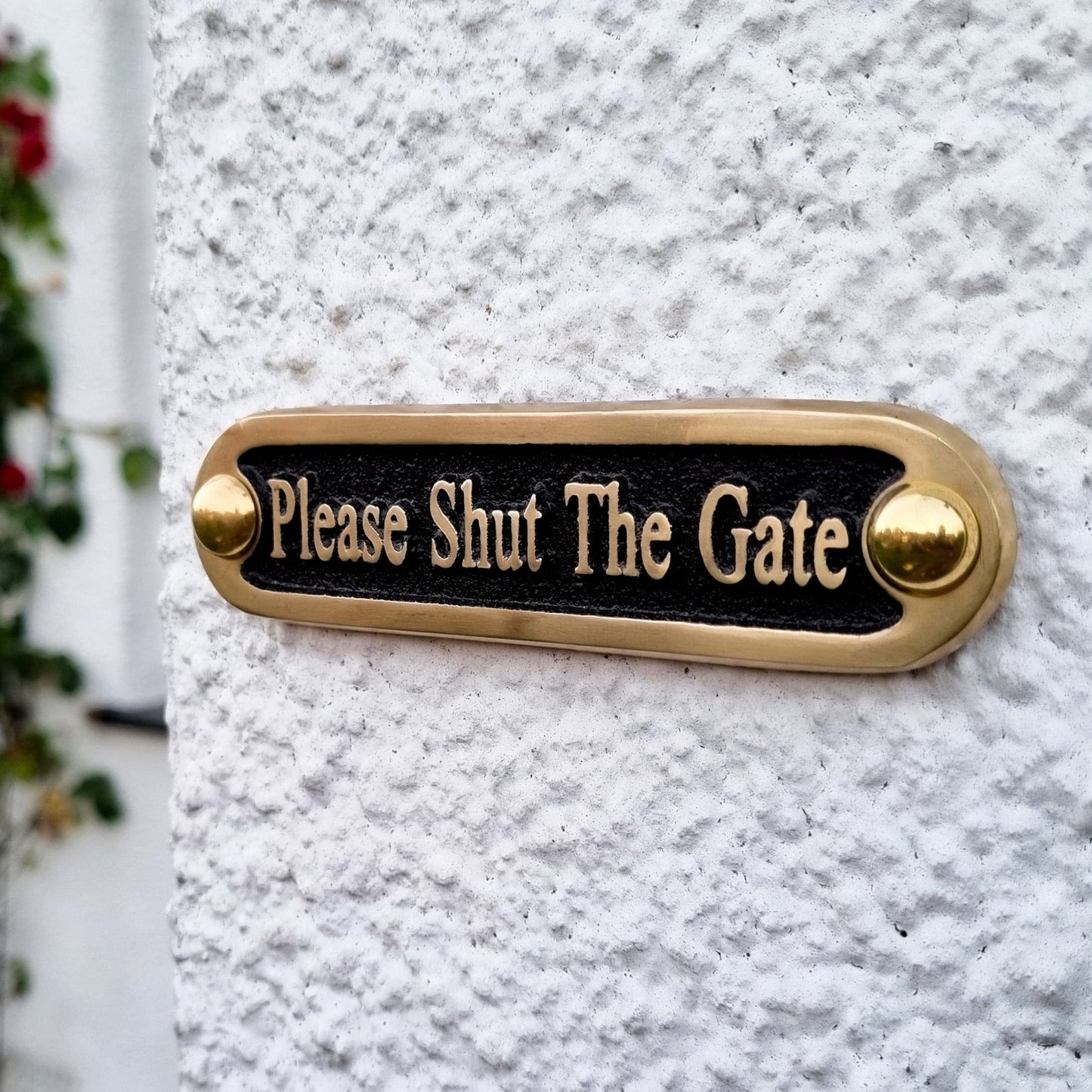 'Please Shut The Gate' Door Sign - The Metal Foundry