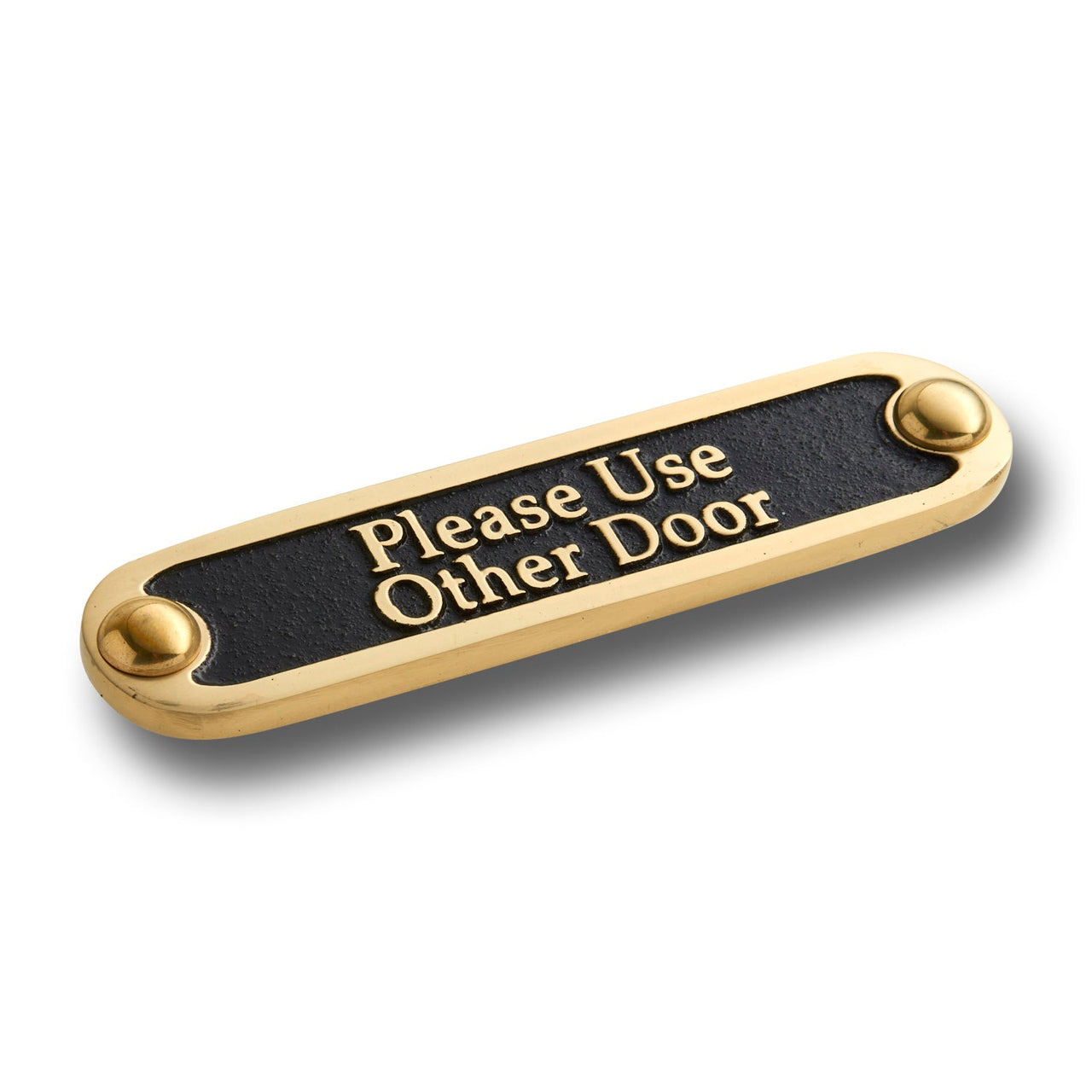 'Please Use Other Door' Sign - The Metal Foundry