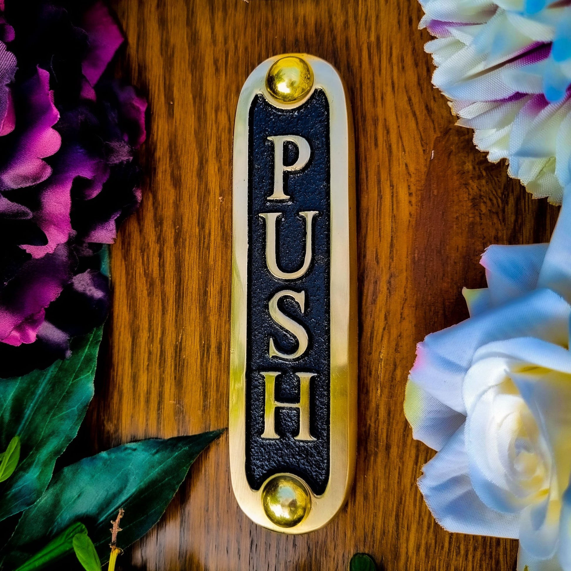 'PUSH' Door Sign - The Metal Foundry