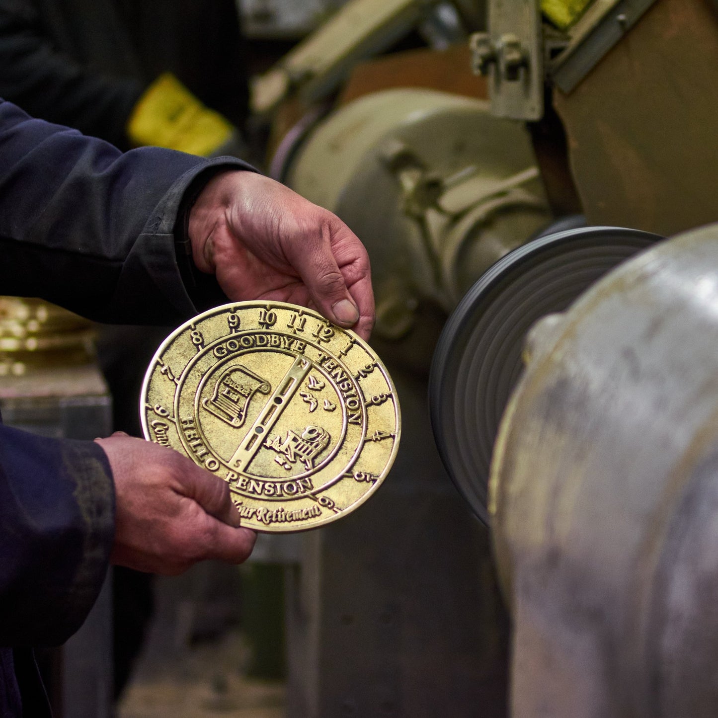 Retirement Sundial "Goodbye Tension, Hello Pension" - The Metal Foundry