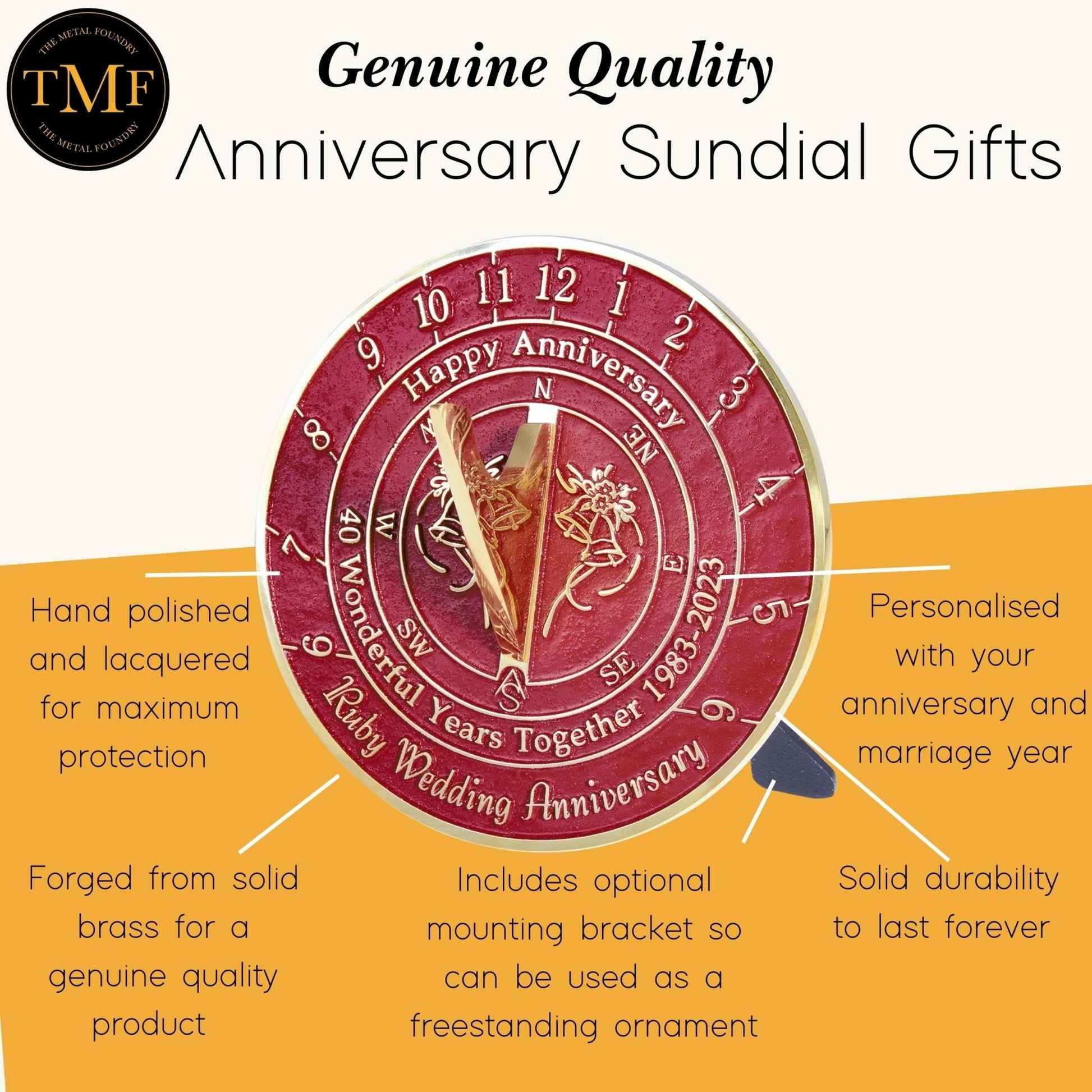 Ruby 40th Anniversary Sundial® 2023 Edition - The Metal Foundry
